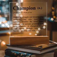 Thumbnail for Definition of Champion - Acrylic Plaque