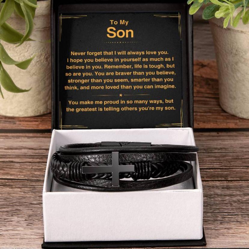 Son, You Make Me Proud - Cross Bracelet (S50)