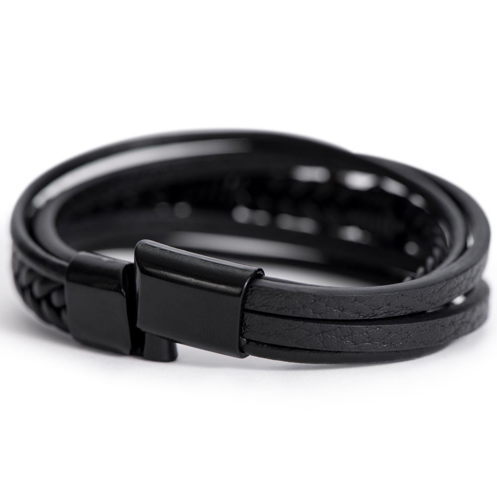 To My Grandson – Never Lose Faith Cross Bracelet (GS76)