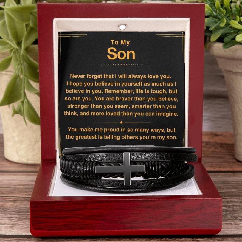 Son, You Make Me Proud - Cross Bracelet (S50)