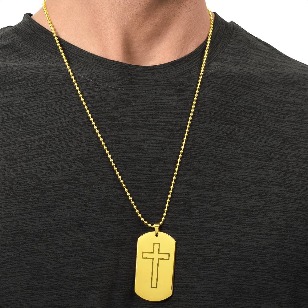 Engraved Dog Tag Necklace