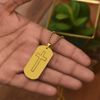 Thumbnail for Engraved Dog Tag Necklace