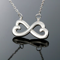 Thumbnail for Granddaughter, Always Loving You - Infinity Hearts Necklace (GD80)