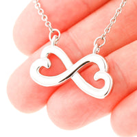 Thumbnail for Granddaughter, You Make Me Happier - Infinity Hearts Necklace (GD61)