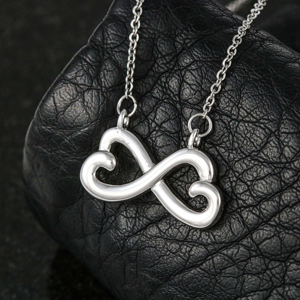 Daughter, Proud Of You - Infinity Hearts Necklace (D14)