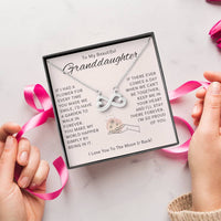 Thumbnail for Granddaughter, You Make Me Happier - Infinity Hearts Necklace (GD61)