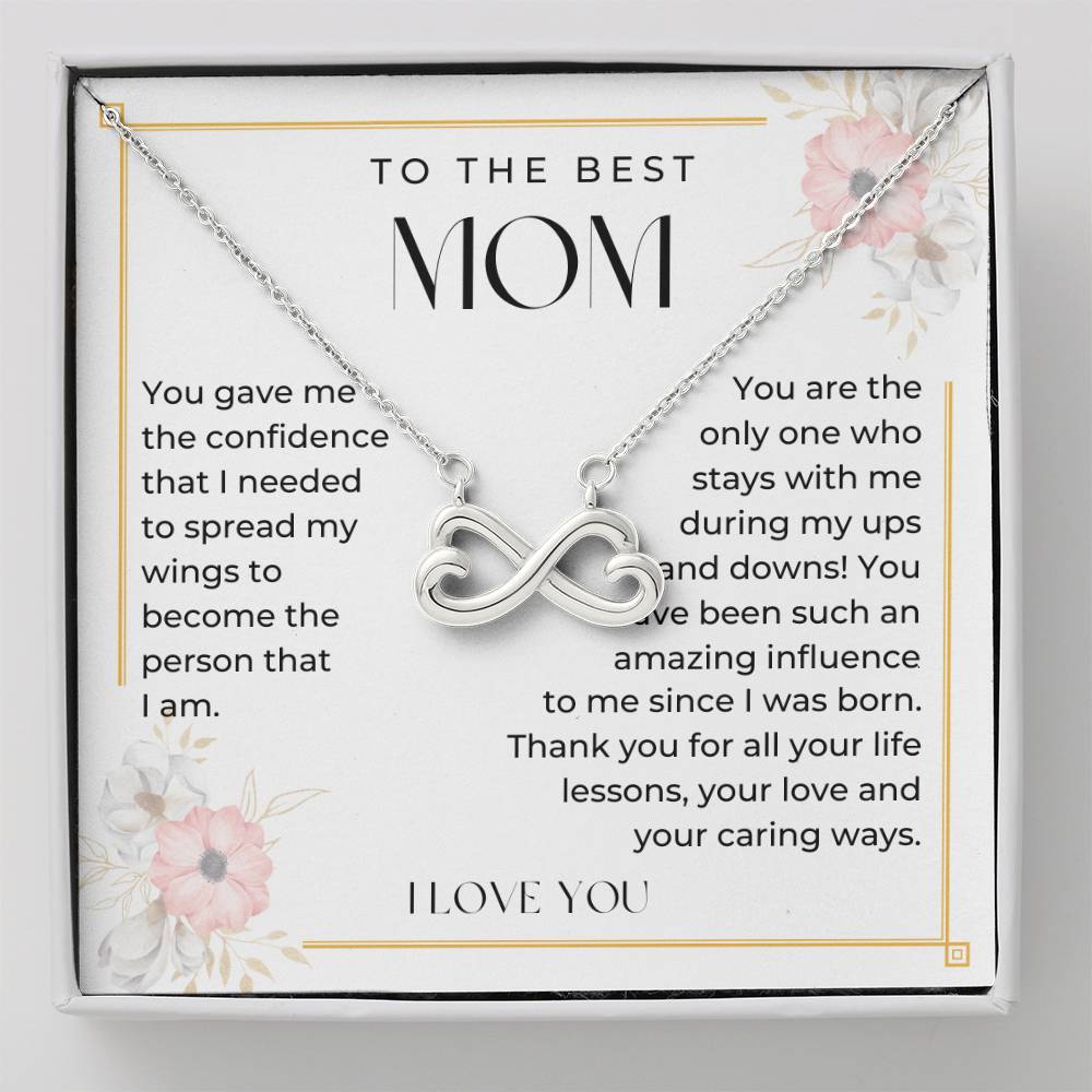 Mom, My Amazing Influence - Infinity Hearts Necklace (MM6)