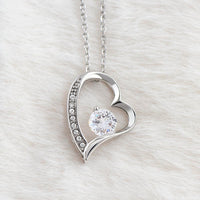 Thumbnail for Granddaughter, Piece Of My Heart - Forever Love Necklace with Personalized Message Card (GD100-P)