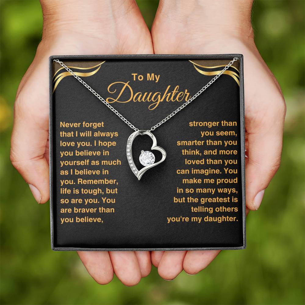 Daughter, You Make Me Proud - Forever Love Necklace (D22)