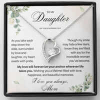 Thumbnail for To My Daughter on Your Wedding Day – Forever Love Necklace (D37)