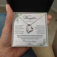 Thumbnail for To My Daughter on Your Wedding Day – Forever Love Necklace (D37)