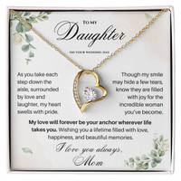 Thumbnail for To My Daughter on Your Wedding Day – Forever Love Necklace (D37)