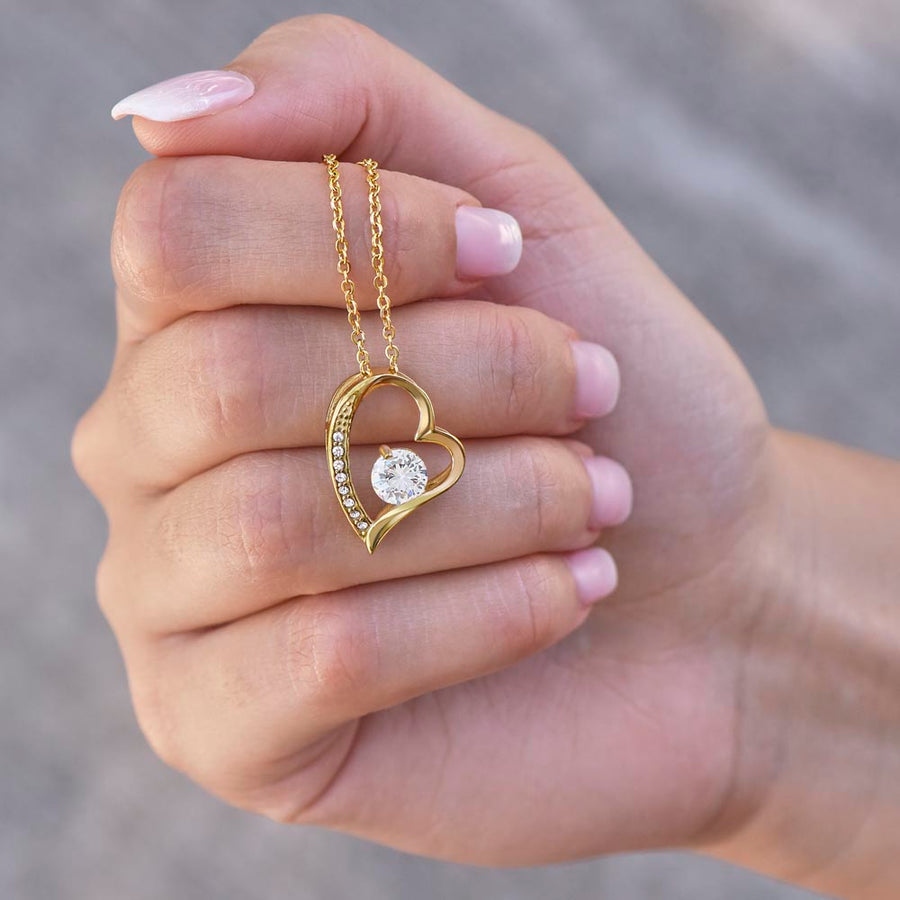 To My Daughter on Your Wedding Day – Forever Love Necklace (D37)
