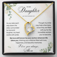 Thumbnail for To My Daughter on Your Wedding Day – Forever Love Necklace (D37)