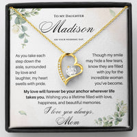 Thumbnail for To My Daughter on Your Wedding Day – Personalized Necklace Gift (D37-P)
