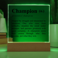 Thumbnail for Definition of Champion - Acrylic Plaque