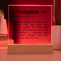 Thumbnail for Definition of Champion - Acrylic Plaque