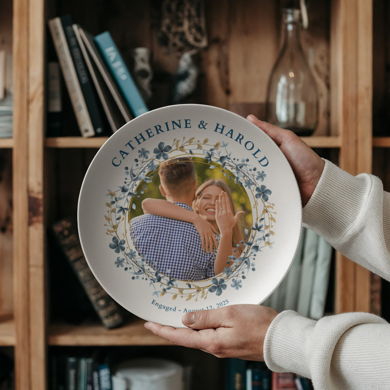 Custom Wedding - Engagement Photo Plate (P02)