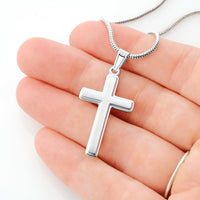 Thumbnail for To My Grandson, Never Lose Faith – Cross Necklace (GS100)