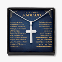 Thumbnail for To Our Grandson - Cross Necklace (GS71-A)