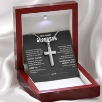 Thumbnail for Grandson, My Beautiful Chapter - Cross Necklace (GS102)