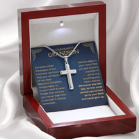 Thumbnail for To Our Grandson - Cross Necklace (GS71-A)