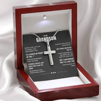 Thumbnail for Grandson, Have Faith - Cross Necklace (GS103)