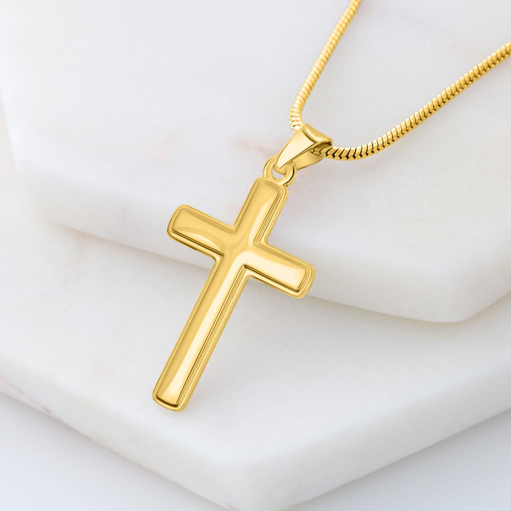 To My Son, Cross Necklace with Message Card Gift Set (S75)