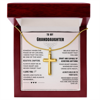Thumbnail for Granddaughter, Hold On to Your Faith - Cross Necklace (GD125)