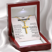 Thumbnail for Granddaughter, Hold On to Your Faith - Cross Necklace (GD125)