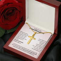 Thumbnail for Luxury wooden gift box options for granddaughter cross necklace – jewelry packaging.