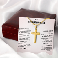 Thumbnail for Granddaughter, Hold On to Your Faith - Cross Necklace (GD125)
