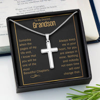 Thumbnail for To My Grandson, Most Beautiful Chapters - Cross Necklace