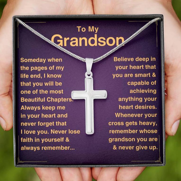 [ALMOST SOLD OUT!] Grandson, Never Give Up- Cross Necklace (GS50)