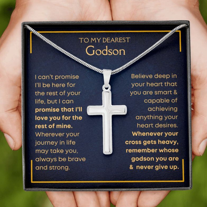 Godson, Never Give Up - Cross Necklace
