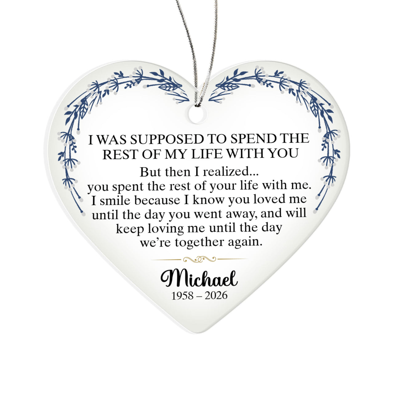 Memorial Ornament For Husband