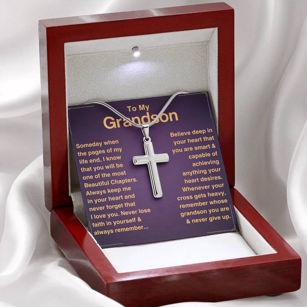 [ALMOST SOLD OUT!] Grandson, Never Give Up- Cross Necklace (GS50)