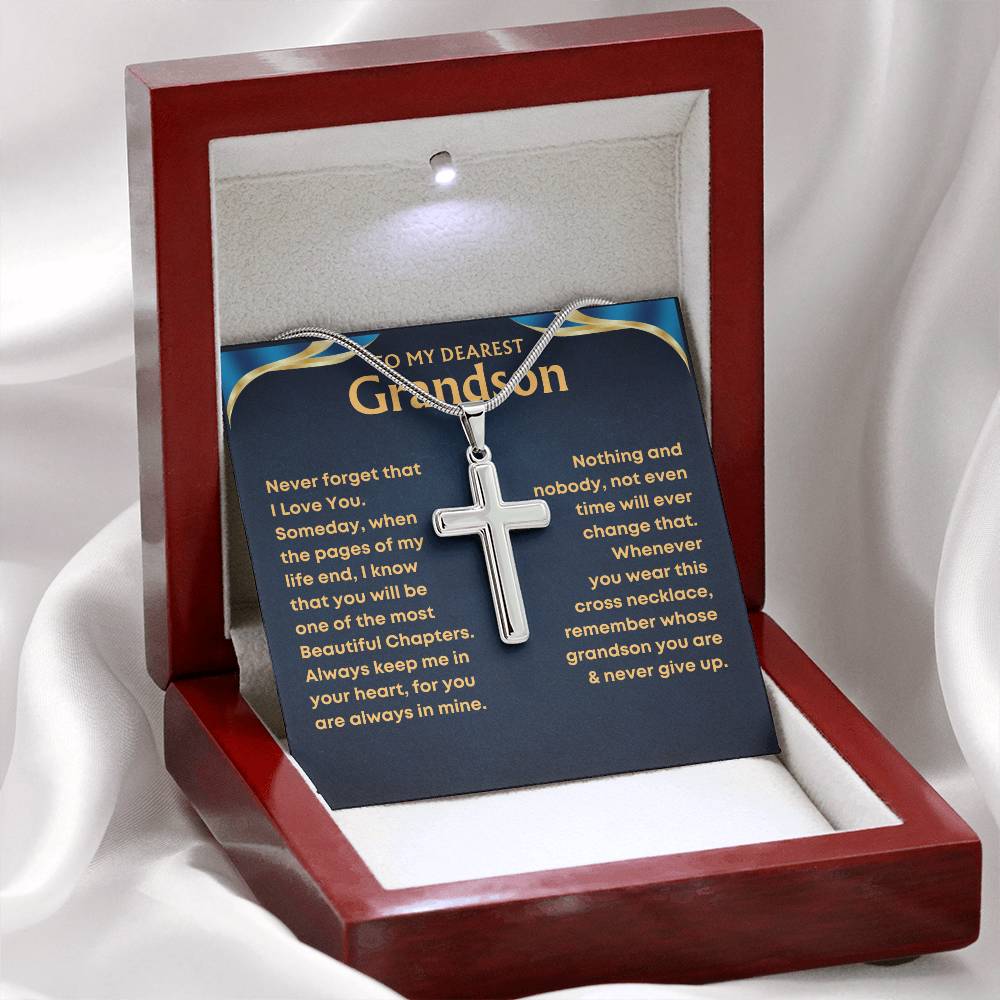 [ALMOST SOLD OUT!] Grandson, Never Give Up- Cross Necklace (GS46)