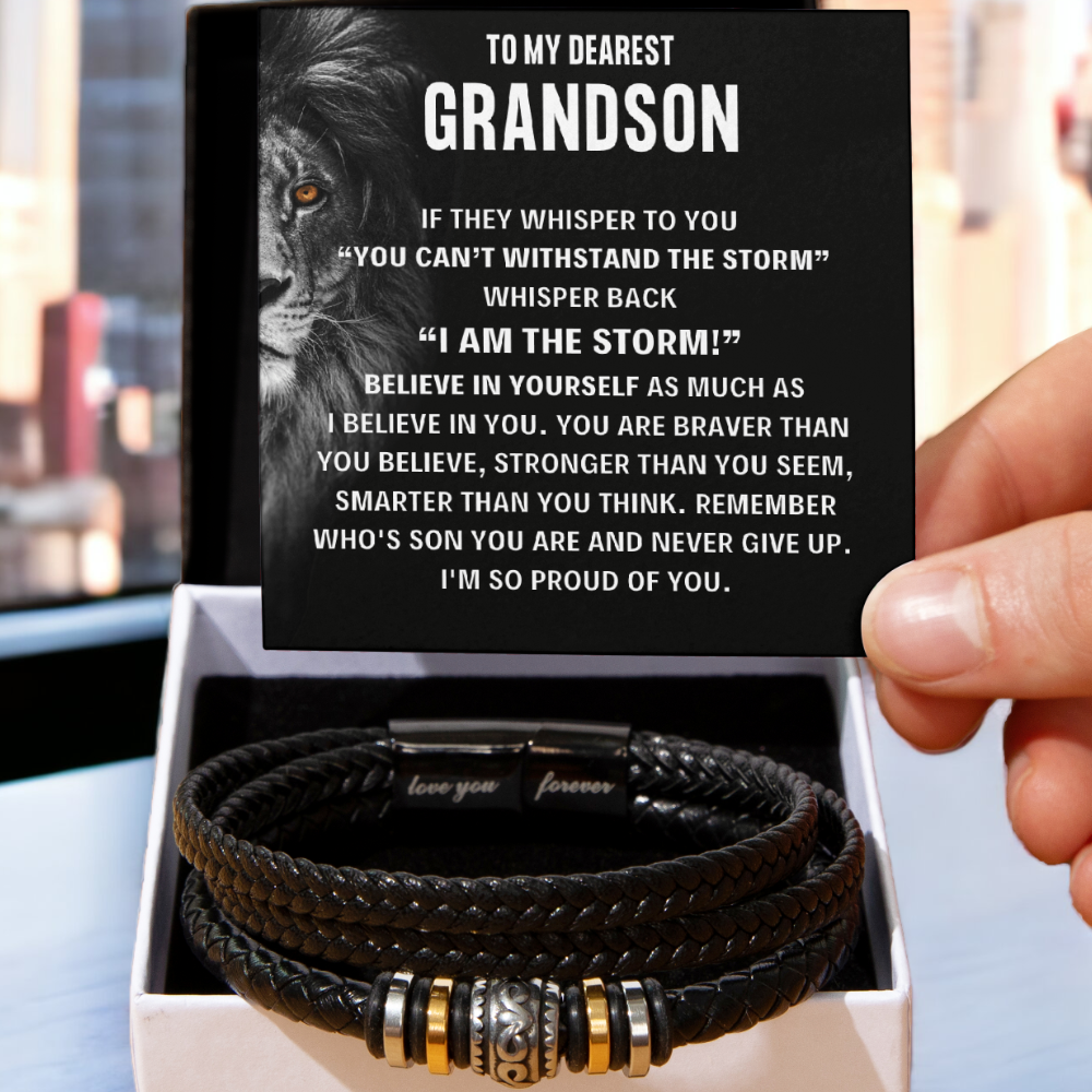 Grandson, Believe In Yourself - Bracelet