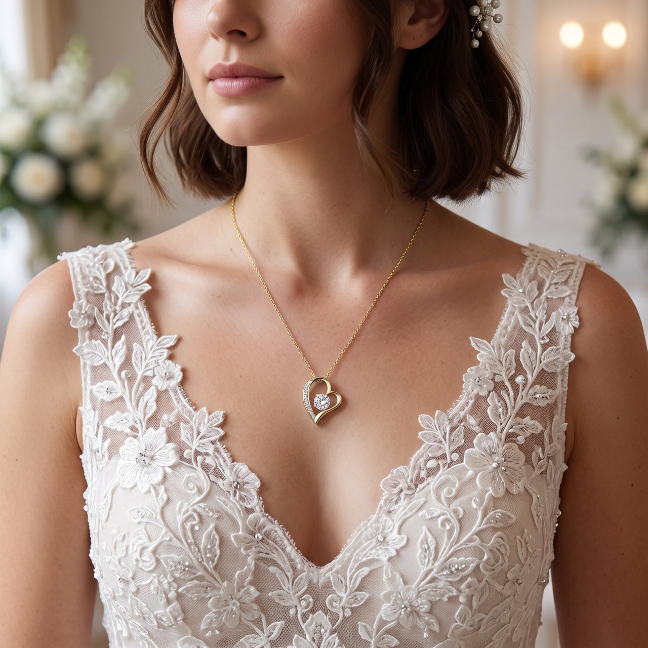 To My Daughter on Your Wedding Day – Forever Love Necklace (D37)