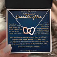 Thumbnail for [ALMOST SOLD OUT!] Granddaughter, Piece Of My Heart - Interlocking Hearts Necklace (GD93)