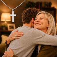 Thumbnail for To My Grandson, Never Lose Faith – Cross Necklace (GS100)