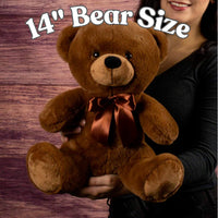 Thumbnail for Great-Grandson, Never Forget - Teddy Bear with Personalized Canvas Message Card (GGS07-P)