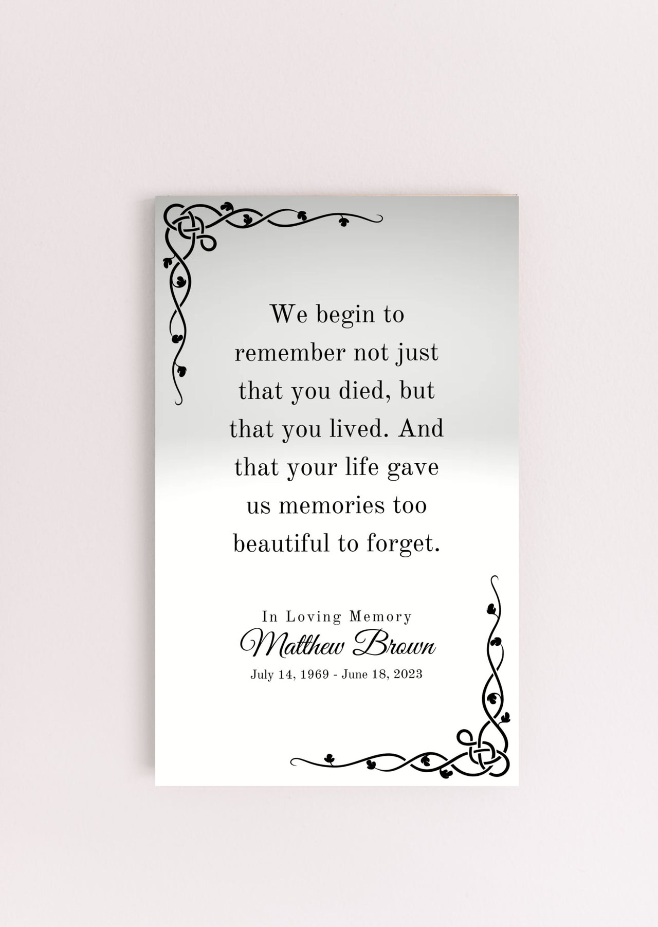 In Loving Memory - Personalized Wall Sign (MDF01)