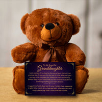 Thumbnail for Granddaughter, Brave and Strong - Teddy Bear with Canvas (GD91)