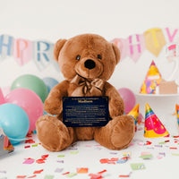 Thumbnail for Cute teddy bear for granddaughter from grandma grandpa with meaningful personalized message in canvas.