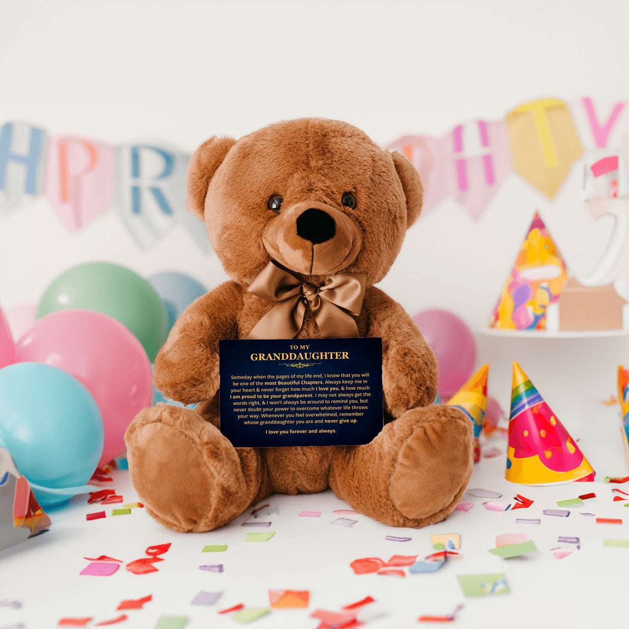 To My Granddaughter "Beautiful Chapters" Teddy Bear Gift (GD116)