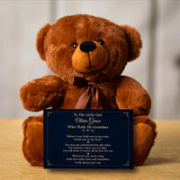 Thumbnail for To My Granddaughter Who Made Me Grandma - Teddy Bear with Personalized Canvas (GD126-P)