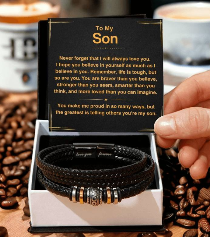 Son, You Make Me Proud - Leather Bracelet (S47)