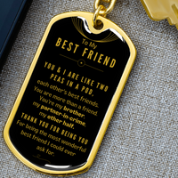 Thumbnail for To My Best Friend, Dog Tag Keychain For Men